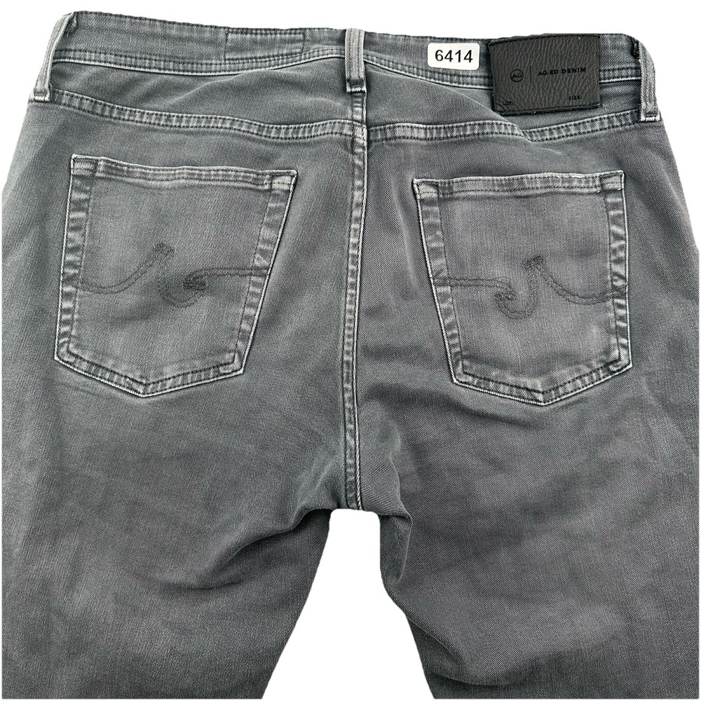 Adriano Goldschmied Tellis Jeans Men Actual 34x30 Black Gray Modern Slim Stretch